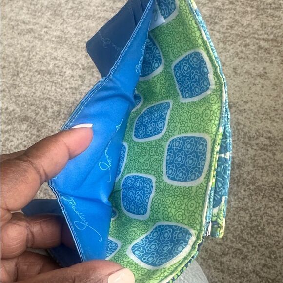 Vera Bradley Small Kisslock Wallet Doodle Daisy - Picture 6 of 6